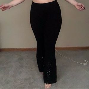 Cute Lace-Up Flare Legging